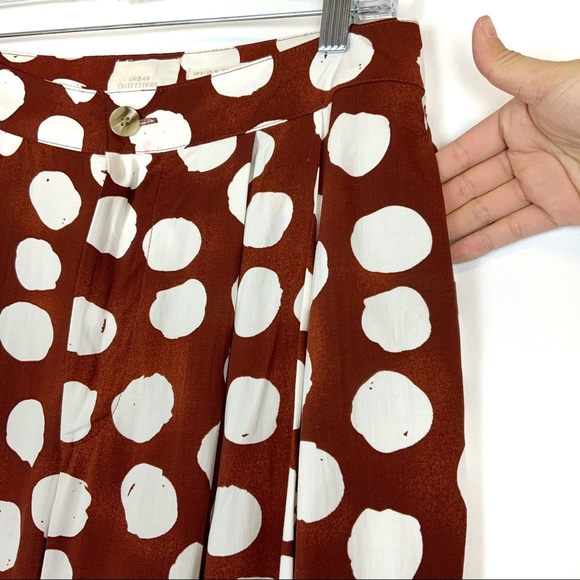 Urban Outfitters Red Uo Dara Pleated Trouser Pant - Picture 7 of 12